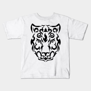 Snow leopard face Kids T-Shirt